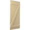 Ekena Millwork Americraft 6-Board (2 Batten) Wood Joined Board-n-Batten Shutters w/ Z-Bar, ARW102BB621X77NTH, PR ARW102BB621X77NTH - alternate 2